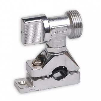 Кран шаровый угловой с креплением, ручка"бабочка", хром, ARCO, 3/4″ х 10