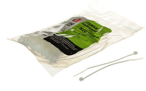 Стяжки нейлоновые КСС 3x150 белые (100шт.) Fortisflex 49393