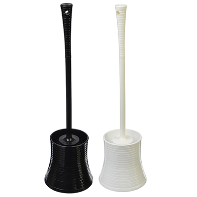 Ёршик для унитаза с подставкой рефленый, пластик, 41,5х11,5см, 2 цвета VETTA 