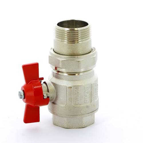 Кран американка 3/4' г-ш бант с ITAP IDEAL шаровый никель латунь