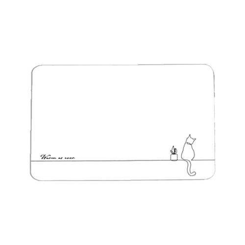 Коврик MELODIA QUADRO диатомитовый 50х80 белый MK204