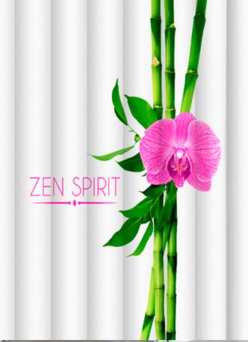 Шторка д/в тканевая MZ-126 "Сила Дзен" 180х200см