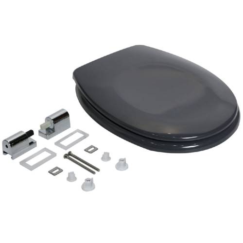 Сиденье для унитаза Sensea Sparta с микролифтом цвет тёмно-серый