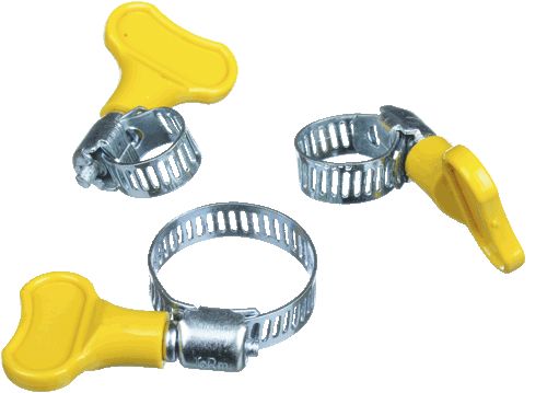 Хомут с барашком 12-20 6-16 мм, нерж.сталь