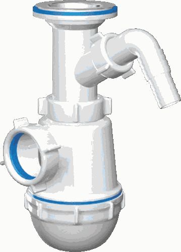 Сифон АНИ Грот A2000 1 1/2" x 40 с отводом 