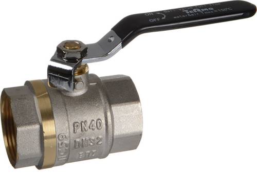 Кран шар. 1 1/4" г-г  рычаг, лат. ник. TERMA CB 30225