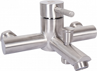 ARGO 3505 SOLID Смеситель для ванны,  картридж d35, нержавеющая сталь