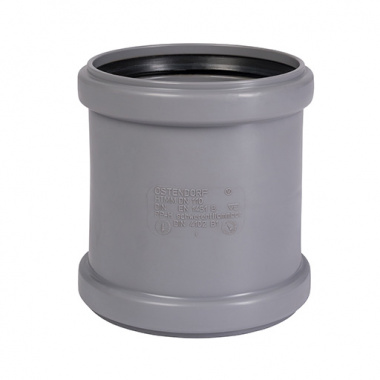 МУФТА  110 мм проходная, ПВХ Ostendorf