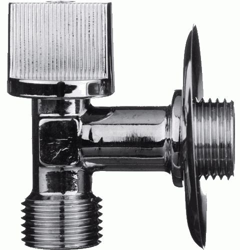 Бытовой кран шар. угловой 1/2"х1/2" ш-ш с отражат. 731 (тип L94) TeRma 33731