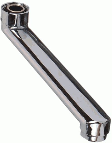 Излив плоский для ванны, L-образный, 20 см, MELODIA 20716