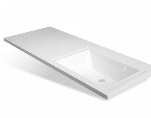 Умывальник Даллас -500*145*1300мм (чаша справа) прямой, встраиваемый