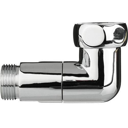 Соединение угловое 1" x 3/4" г - ш. с накидной гайкой для П/суш (пара), латунь хром. TeRma 01513