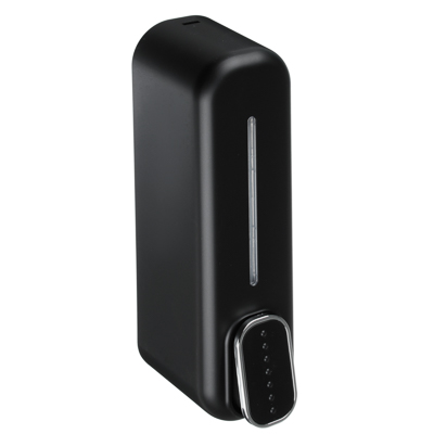 SonWelle Дозатор для жидкого мыла, настенный, пластик, 350мл, черный матовый