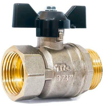 Кран шар. 3/4" г-ш  бант, лат. ник.  TeRma NEOS 32022