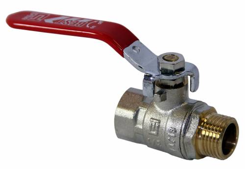 -- Кран шар. 1" г-ш  рычаг, лат. ник. Best, CK, UTEC, Everlast