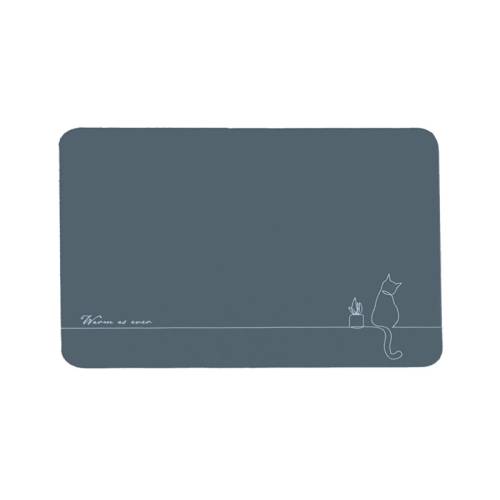 Коврик MELODIA QUADRO диатомитовый 50х80 серый MK207