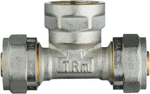 Тройник цанговый 16 x 1/2 x 16 вн, МП, ТRm 01402 