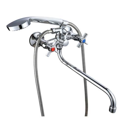 Смеситель для ванны и умыв. РМС SL118-140 излив 33см, Хром