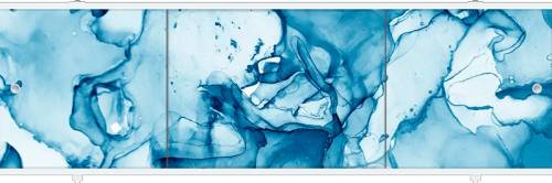 Экран под ванну "ПРЕМИУМ А", СИНИЙ, 1.68, алюминий МЕТАКАМ 