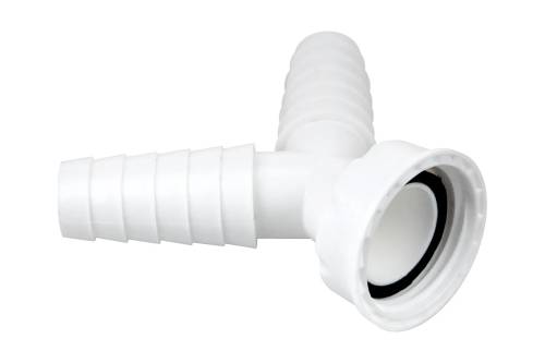 Штуцер двойной к сифону для подключения бытовой техники в комплекте с хомутами, МР-У