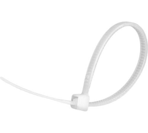 Стяжки кабельные нейлоновые 5x350 белые (100шт.) vertextools СНБ-5-350