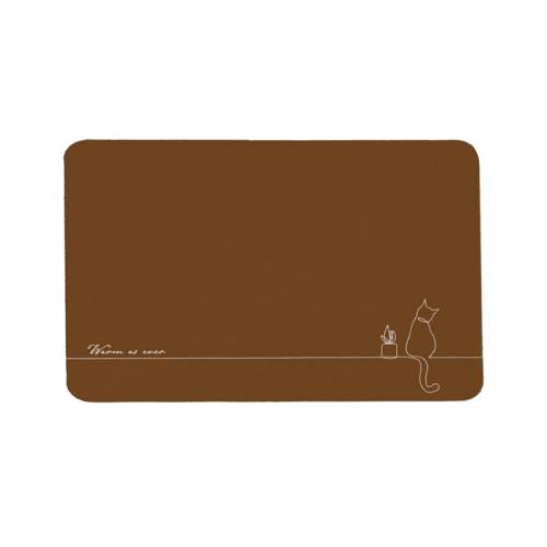 Коврик MELODIA QUADRO диатомитовый 50х80 шоколад MK206