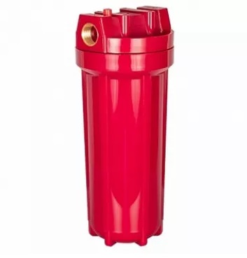 АКВАПРО Корпус фильтра для горячей воды латунная резьба, пластик, 1/2", 10"PF-10A (419)  (ЖЦ) 