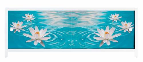 Экран под ванну "Ультра", Водяная лилия, 1.68, пластик Метекам