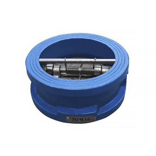 Клапан обратный чуг. DN 125 PN 16, 2-х створчатый стяжной ЧАЗ