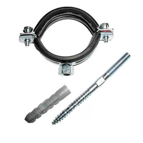 Крепление трубы к стене 1/2" 20-24мм (хомут, шпилька, дюбель) TERMA 24251 (1.11.2.)
