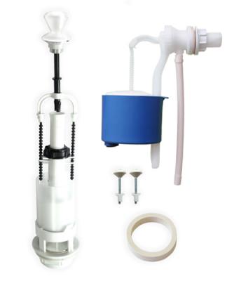 Арматура д/унит., 110.54.14.0 (66.54.14.0) Псков, 1/2", шток, боковая подводка ручка белая