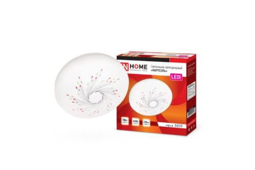 Светильник светод. DECO 18Вт 230В 6500К 1170лм 230мм КАРУСЕЛЬ IN HOME 4690612022246