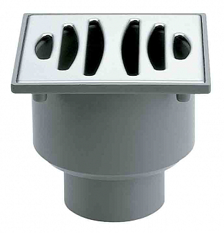 ТРАП 50х40 мм, прямой, хром.024048 S-192 JIMTEN 