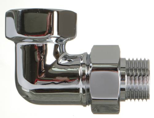 Соединение угловое 3/4" x 1/2" г - ш. с накидной гайкой для П/суш (пара), хром. TeRma 01509 (ЖЦ)