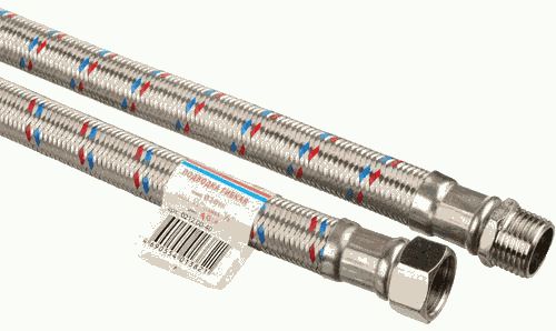 Подводка воды, ГИГАНТ, 3/4", 0,8 м, г - г, нерж."TР-САНТЕХНИКА"