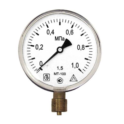 Манометр техн.показ.до 1,6МПа 100мм G1/2"