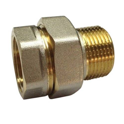 "Американка" сгон прямой разъемный, DN 15 (1/2")  г - ш, ник. лат.