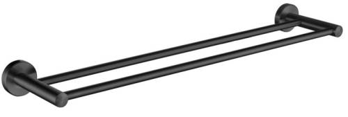 Полотенцедержатель двойной 60 см.,черный L71709B LEDEME SUS304