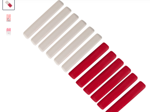 Мелки разметочные Спец, цвет белый/красный, 12 шт.