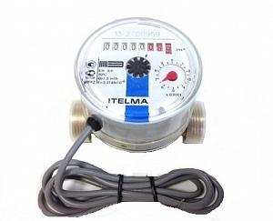 УЦЕНКА 2023-2029гг Счетчик воды импульсный L110 Ду15мм ХВ САНТЕХСЕТЬ ITELMA без крепежа (ЖЦ)