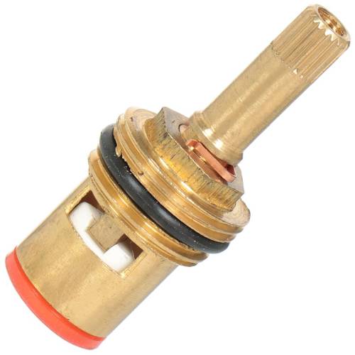 Кран-букса 1/2" керамика, 7,8 х 20 шлиц., под крест, длинный шток, левост. MONTANA