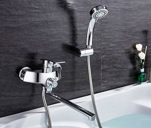 LEDEME L2270 Смеситель для ванны и душа, картридж 35мм длинный излив L30F 