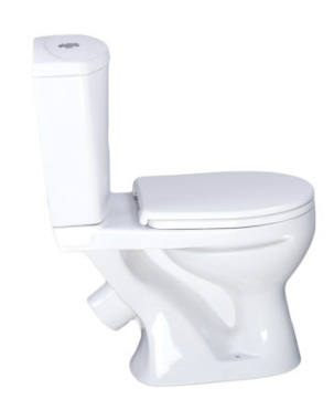 Унитаз-компакт Ультра (белый,антивсплеск, косой выпуск) Santeri (ЖЦ)