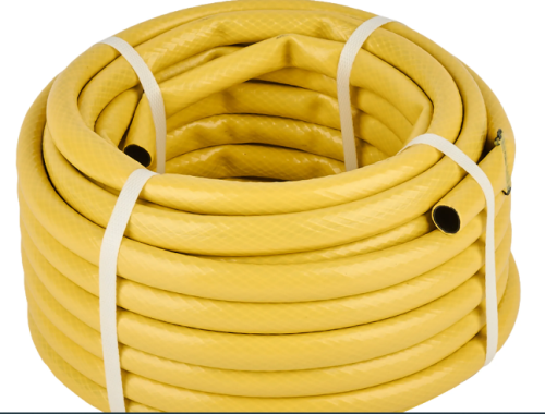 Шланг поливочный 1/2" цена за 1м (15м) жёлтый Строймаш 19079